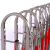 诺曼奇不锈钢伸缩护栏拱形伸缩围栏可移动式隔离栏安全施工防护栏挡门幼儿园围栏临时围挡红色不锈钢加厚拱形伸缩护栏1.1米高*15米长