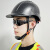 碳纤维色工地安全盔防砸国标安全帽带耳罩男建筑领导劳保 SBD-1P亚白