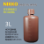 NIKKO试剂瓶HDPE塑料瓶大容量棕色瓶1L2L3L5L10L标准规格瓶耐酸碱防漏日本进口亚速旺 250ml广口
