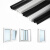 硅胶密封条门窗窗户塑钢窗断桥铝窗胶条 黑色PO型5米装