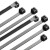 惠翌尼龙黑色塑料捆扎线带束线带 8*500非标5.2mm250条5 黑色