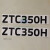 中联吊车配件 吨位贴纸 ZTC极光绿 大臂吊钩吨位标识 ZTC250V一套 送防贴歪转印膜