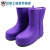 定制适用于女士雨鞋冬季加绒保暖雨靴中筒防滑水鞋加厚EVA泡沫靴 加棉紫色 38.39