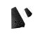 冰禹 BYlf-105 橡胶台阶垫 马路牙子斜坡垫板 三角垫便携式 橡胶98*25*6cm