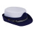 定制适用于男大檐帽女卷檐帽白色蓝大盖帽消防平顶演出帽子 白色女款 55