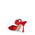 Manolo Blahnik 618女士90毫米MAIDUGURA绸缎穆勒鞋 亮红色 41 IT