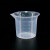 顶郝 塑料烧杯 教学用实验室烧杯 带刻度无手柄量杯 25ml（2个） 