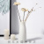 北欧塑料花瓶家居插花花器客厅现代创意简约小清新居家装饰品摆件 青烟墨香 A款大号奶白色 塑料