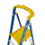 稳耐（werner）玻璃钢单侧平台人字梯（带轮自锁）梯长2.25米四步梯承重170kg施工作业登高梯P170-4CN FG