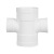 联塑（LESSO）平面异径四通PVC-U排水配件白色 dn315×110