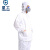星工（XINGGONG）防静电服 分体带帽喷漆防护服无尘洁净室防尘服 白色 XXXXL码