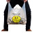兰诗（LAUTEE）DA4096 笑脸袋手提垃圾袋超市购物打包袋 3丝32*50cm(100个/捆) 5捆装