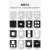 86型空白面板铝合金D型模块音视频墙面信息盒盲板电源插座会议室 1位方口空白电源面板-黑色