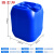 固士邦化工塑料桶长方形油桶带盖工业原料桶20L蓝色特厚水桶GD083