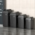 YYN商用无盖垃圾桶大容量厨房卫生桶超大方形餐饮大号加大20L 80L灰色正方形桶（送垃圾袋）