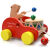 全光辰（quanguangchen）木制儿童小拉车玩具婴儿手拉车拖行玩具拖拉学步木制拉绳毛毛虫 扁嘴鸭推车