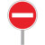 工孚 国标通用圆形铝板 施工路段警示标牌 40x40cm禁止右转 单位：个