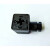 B12G黑色无指示灯接线盒电磁阀型 插头