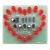 诺然 18只心形灯套件循环闪烁DIY电子制作焊接练习电路板TJ-56-30 七彩 套件+2节电池盒+电池
