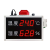 工业温湿度计带报警温湿度记录仪LED电子看板电子钟湿度温度计 +rs485通讯-选配功能