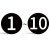 安燚  黑底白字（1-50） 数字号码牌编号亚克力贴磁性号牌自粘磁力机器标牌圆牌序号牌GNG-521