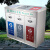大杨EK-833-3不锈钢户外环保三联分类垃圾桶 小区公园大号环卫果皮箱室外垃圾桶 定制