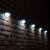 北原野子太阳能篱笆灯6LED半圆台阶灯梯灯花园阳台壁灯围墙别墅装饰壁