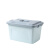 感力 收纳箱塑料储物盒整理箱环保材质带盖手提箱中号手提款33.5*22.5*21cm浅卡其