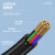  隆言 M12连接器12芯公头带线PLC传感器电缆防水阻燃航空插头线束A型弯头款0.5m LY-PC312HA