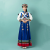 蓝卡丽姿（LANCARISAY）傣族舞蹈服艺考少数民族舞蹈演出服成人女表演服装藏族苗族彝族黎 纳西族女款 S
