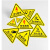 有电危险标识标牌消防三角形闪电标志警示警告提示牌标识电箱贴纸 09 当心压手 20x20cm