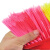 SB-0318 物业环卫扫把笤帚 单个木柄塑料丝扫把 红斜杆大号硬毛
