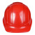 一盾ABS国标工地安全帽夏透气加厚建筑工程电工施工领导头盔定制字男 红色 SF-12标准款