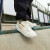 361度【腾云】男鞋运动鞋新款Q弹橡胶厚底耐磨专业滑板鞋 羽毛白/皇冠金 43