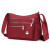 CNPOP妈妈包包40-50岁女式单肩包斜挂包布包防雨布挎包出门女士随身包 大号红色