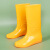 谋福（CNMF）高筒雨靴 防水防滑水靴耐磨工作水鞋 黄色 37-38码 