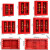 富都华创 消防柜1400*900*400mm微型消防站消防器材展示柜应急安全器材箱FDHC-XFG-03