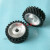 铝芯橡胶轮砂带机主动轮不锈钢抛光轮抛光机太阳轮铝心橡胶轮定做 齿面橡胶 80*80*25mm