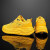 Quelerk官方运动跑步鞋女款体育生男r2透气健身房专用黄色减缓震 LT168黑色 39