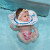 童甜益婴儿游泳圈脖圈新生儿宝宝幼儿泳圈颈圈洗澡项圈6个月0岁家用小孩 粉色L(4-6个月 10-20斤)