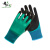 大杨267橡胶磨砂全浸手套12双 蓝绿色8号 工地防滑耐磨透气贴手浸胶涂层防护手套 定制