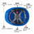 Dubetter电工国家电网安帽 电力 施工 工地国家电网 南方电网安帽 蓝色V型透气孔印国网标志图标