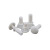 白色塑料尼龙半圆头螺丝塑料铆钉紧固件塑胶螺丝连接件/批发（100个） 2656 白色SR