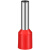插针接线端子E0508VE7508E1008E1508E2508压线接头管型铜线耳鼻子 E25-16（200只）（25平方） 红色