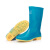 者也 休闲中筒雨鞋 牛筋加厚鞋底 PVC鞋面四季通用雨天出行户外作业塑胶鞋 蓝色 36码 