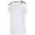 阿迪达斯（adidas） 男装 2022夏季新款无袖条纹T恤运动服舒适透气轻便圆领休闲黑色背心 S87241/经典款/白色 S/175/92A