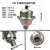 铸铁ZP型空调管道用丝扣自动DN15/20/25卧式放气阀4/6分1寸 不锈钢新型立式排气阀DN20
