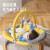 婴儿童摇椅电动哄娃神器多功能玩具架摇摇椅宝宝睡觉躺椅 亮丽黄