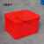 塑料周转箱不良品箱胶框工业储物箱加厚长方形大号带盖收纳箱 MH315/370*240*110mm 红色