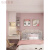 旭杉斯3.1米超高无缝壁布粉色暖色系婚房公主房女孩主卧背景墙布感 婴儿粉C1-24 1㎡